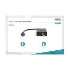 DIGITUS SuperSpeed USB 3.0 Network Adapter - 1Gbps High-Speed Connectivity | Model: 4016032457138